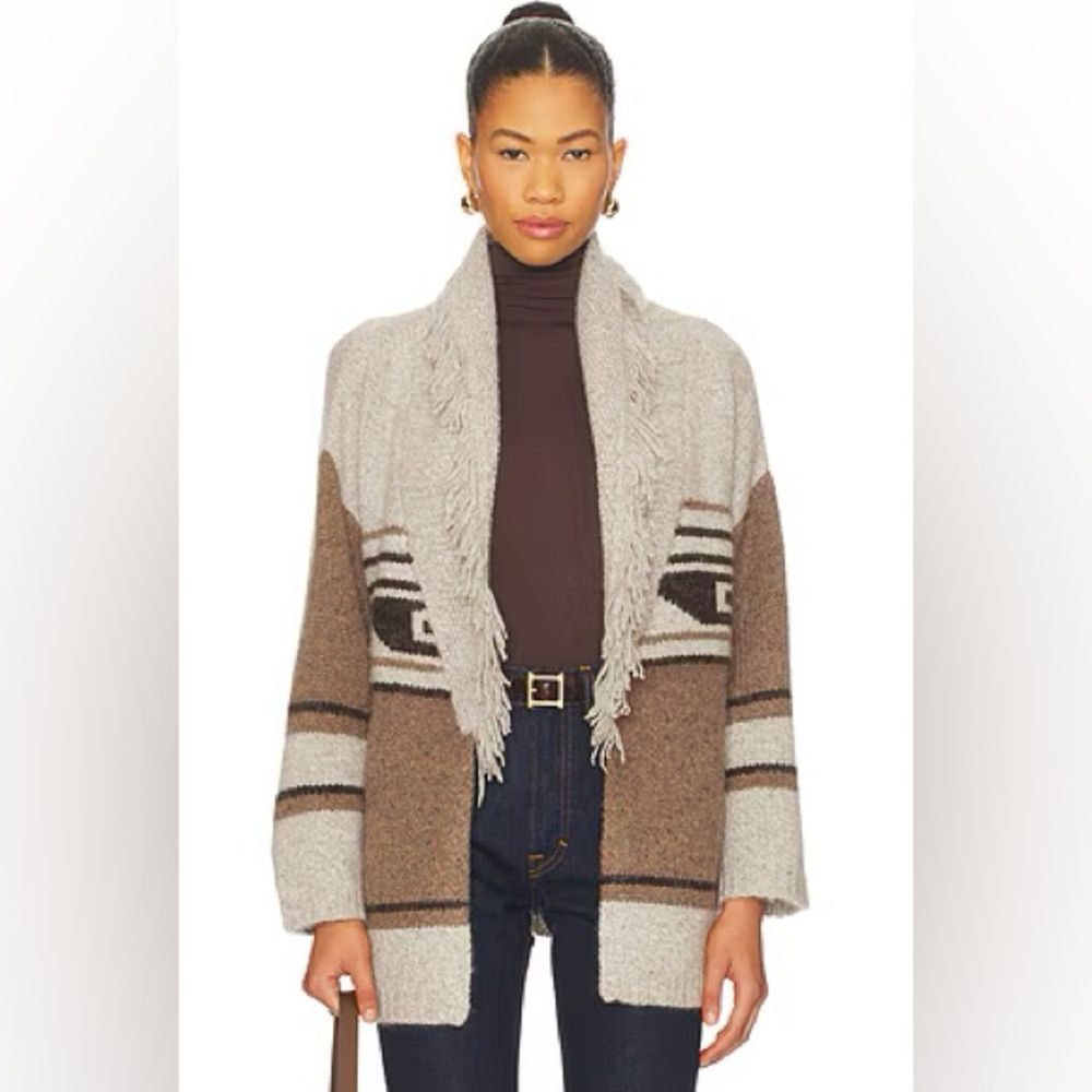 AUTUMN CASHMERE
Southwest Fringed Shawl Collar Throw
Cardigan